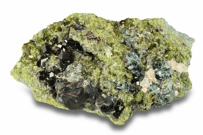 Sparkling Andradite with Epidote on Diopside - Afghanistan #255779